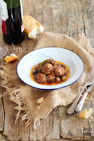 Albóndigas de setas con salsa de frutos secos migrandiversion