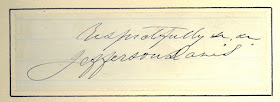 SIgnature of Jefferson Davis