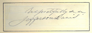 SIgnature of Jefferson Davis