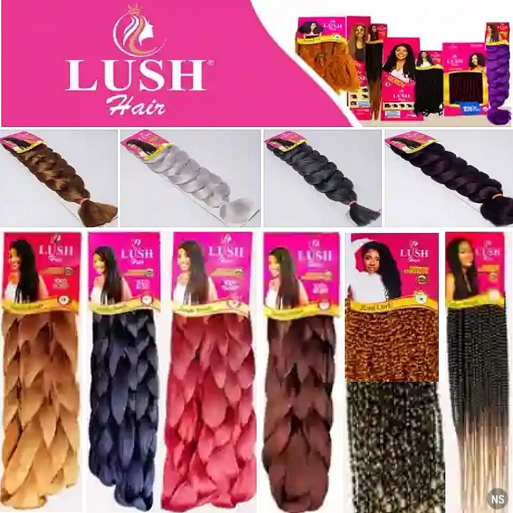 Women's Lush Hair Extensions: Ladies Weaves and Braids - Types: Wow, Vegas, Fiona Beads, Seren Loc, Jumbo, Roni Curls..