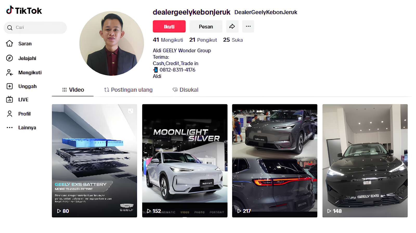 Tiktok PROMO GEELY Kebon Jeruk