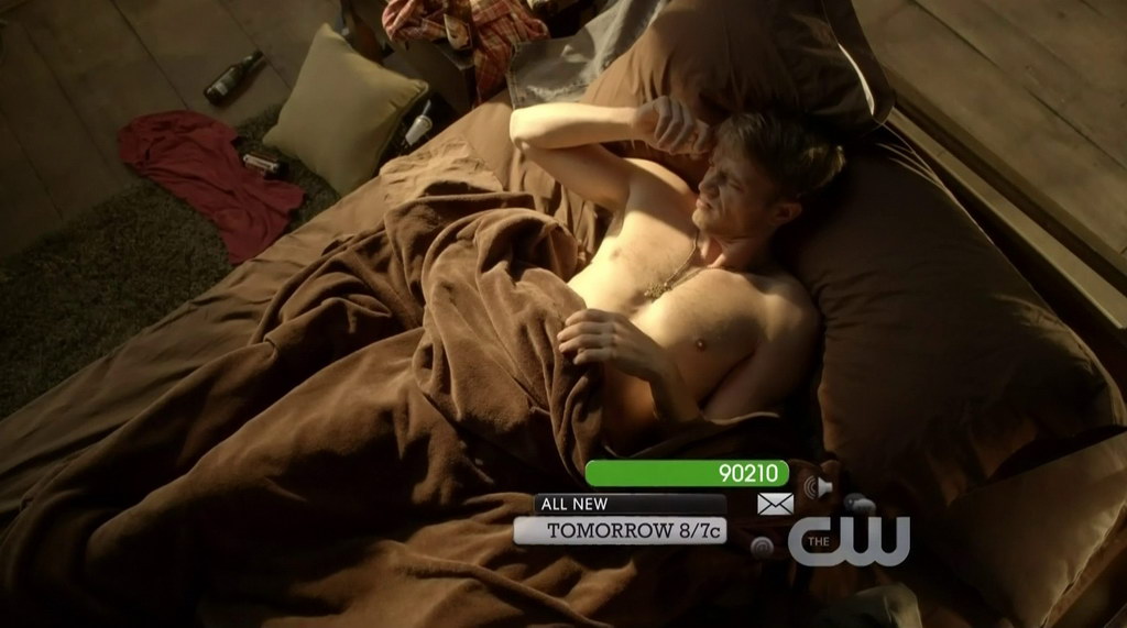 Wilson Bethel is shirtless in the episode Destiny and Denial of Hart of