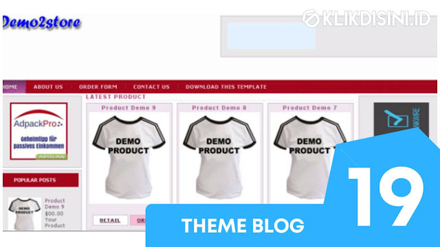 Template Blogger Toko Online Gratis - Template Blogger Responsive Premium Tanpa Cart