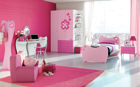 DORMITORIO ROSADO PARA NIÑAS