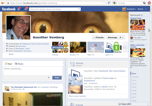 Guenther Vomberg real facebook Page