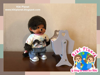 kiki monchhichi berceau cradle handmade fait main miniture meuble poupée doll