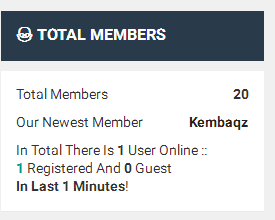 Total number of users  online