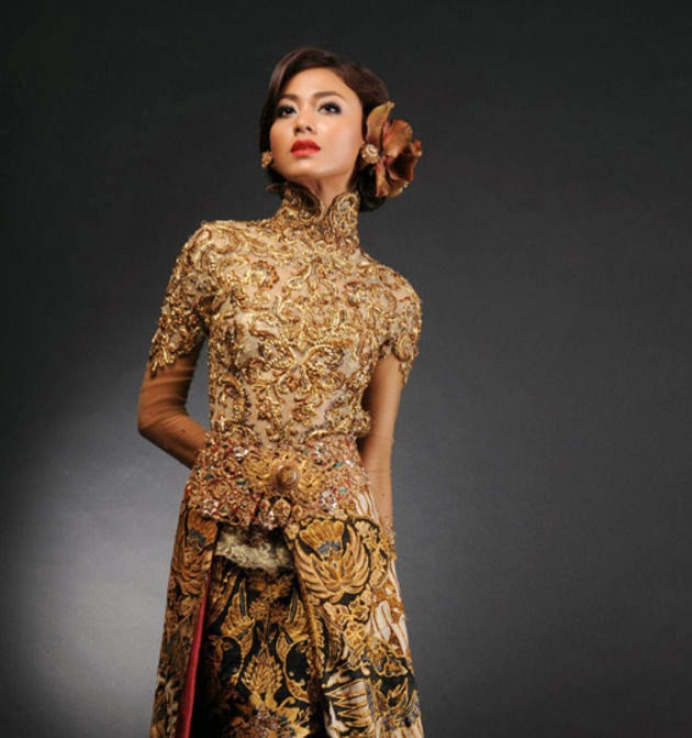  Kebaya Modern shades of gold International Kebaya Batik 