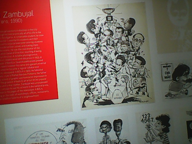 DURING MY INCIDENTAL VISIT TO THE EXHIBITION {[HISTORY  OF  BENFICA  IN PRESS  CARTOONS}}