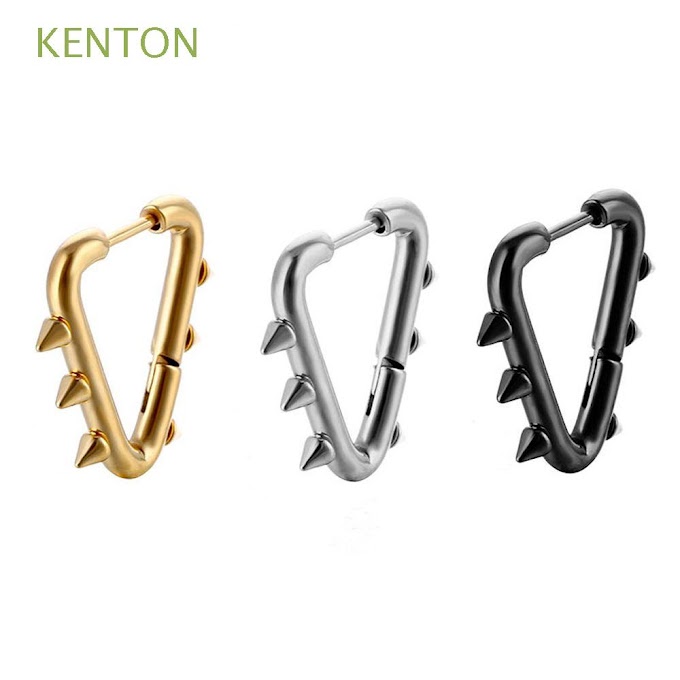 [ kenton.vn ] KENTON Minority Men Hoop Earrings Gift Men Accessories Korean Earrings Women Party Creative Punk Personality Street Wear Ear Buckle/Multicolor