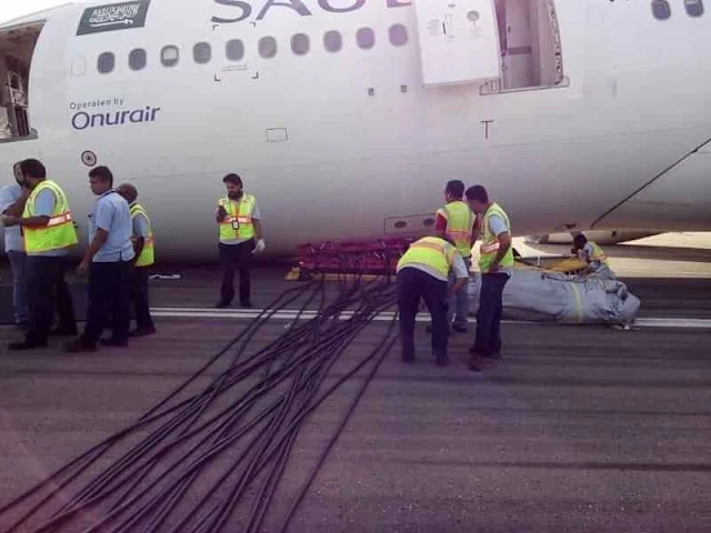 SAUDI AIRLINES FLIGHT EMERGENCY LANDED AT JEDDAH AIRPORT