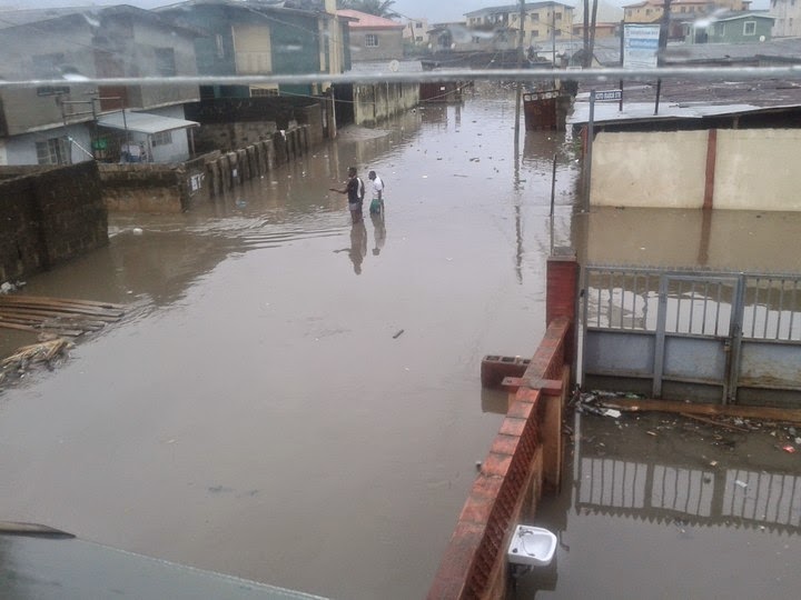 flooded lagos streets