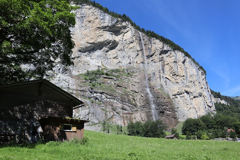 La cascata Staubbach Fall a Lauterbrunnen