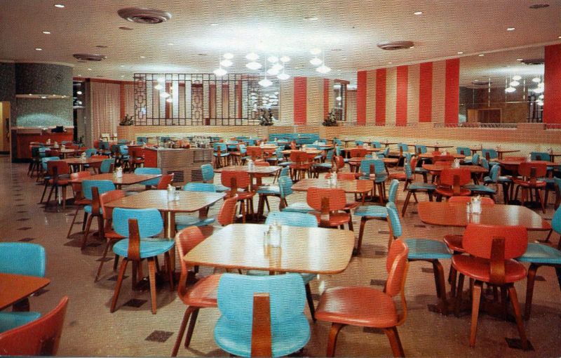 35 Vintage Postcards of American Cafeterias in the 1950s and '60s ~ Vintage  Everyday