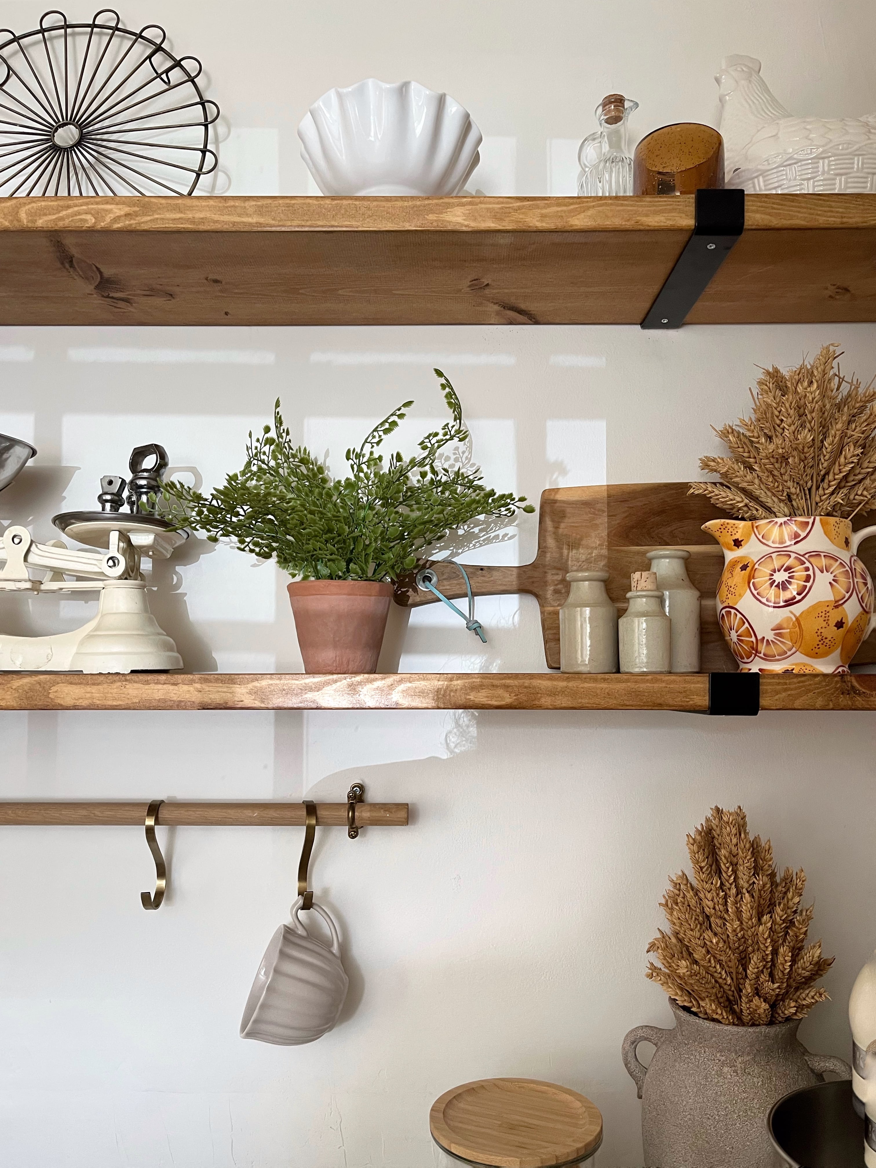 Shaker style country kitchen inspiration from Wren kitchens. New kitchen on a tight budget in a small galley style kitchen