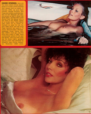 Bo Derek Joan Collins Playboy US D cembre 1984