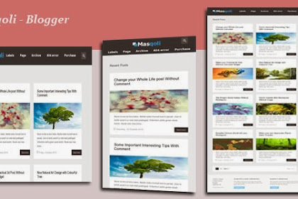 Masqoli Responsive Blogger Template Free Download V1.4 - Themeforest