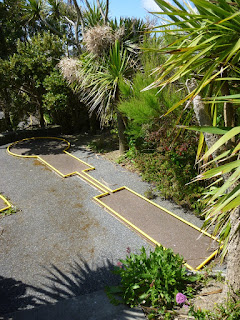 Crazy Golf course at Newquay Football Golf on Porth Island