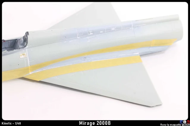 L'emplanture du Mirage 2000B de Kinetic au 1/48.