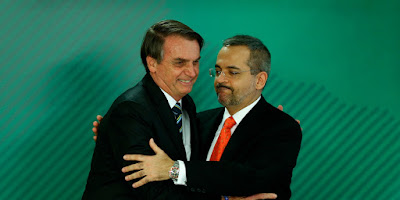 Abraham Weintraub e Jair Bolsonaro - Blog do Asno