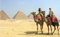 Camel ride at Giza Pyramids