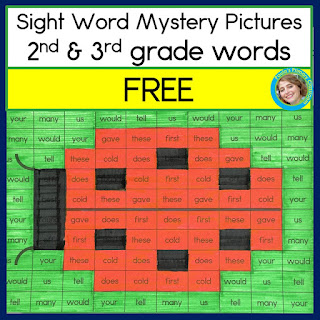 https://www.teacherspayteachers.com/Product/Sight-Word-Worksheets-Ladybug-Mystery-Picture-2nd-and-3rd-grade-FREE-4558136