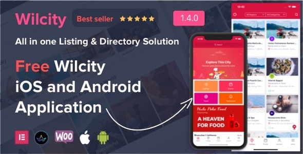 WILCITY V1.4.7 - DIRECTORY LISTING WORDPRESS THEME + APP