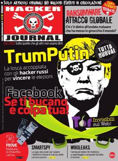 Hacker Journal 216 - Gennaio 2018 | ISSN 1594-7774 | PDF HQ | Quindicinale | Computer | Hacking | Programmazione | Hardware | Software
Hacker Journal è stata la prima rivista di hacking italiana.
Dal maggio 2002 la rivista usciva in edicola di giovedì bisettimanalmente, anche se per gli ultimi numeri la frequenza di uscita era divenuta mensile.
La composizione di un numero era in generale questa: un editoriale, notizie riguardanti l'informatica, gli articoli; l'ultima facciata (la rivista non era provvista di copertina cartonata) poteva contenere un enigma crittografico, o un quesito di natura sondaggistica accompagnato da alcune delle risposte inviate dai lettori relative al quesito precedente.
La rivista tratta argomenti sia per utenti avanzati che per principianti, dividendo gli articoli in tre livelli di difficoltà: per Newbie, Mid Hacking e Hard Hacking (stringhe di codice, sicurezza, modding o overclocking).
Inizialmente pubblicato da 4ever, è in seguito passato a Sprea editori e infine a WLF Publishing.
Dal numero 189 è passata ad una licenza Creative Commons.
Tra le caratteristiche peculiari della rivista va annoverata la presenza, all'apice della seconda pagina di ogni numero, al di sopra dell'editoriale, della definizione della parola HACKER.