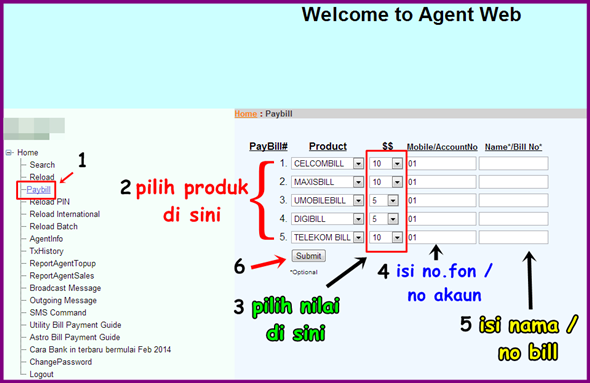 FORMAT SMS  Topup Murah Biz