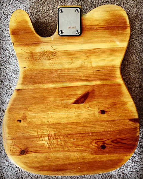 Salvaged timber - guitar body