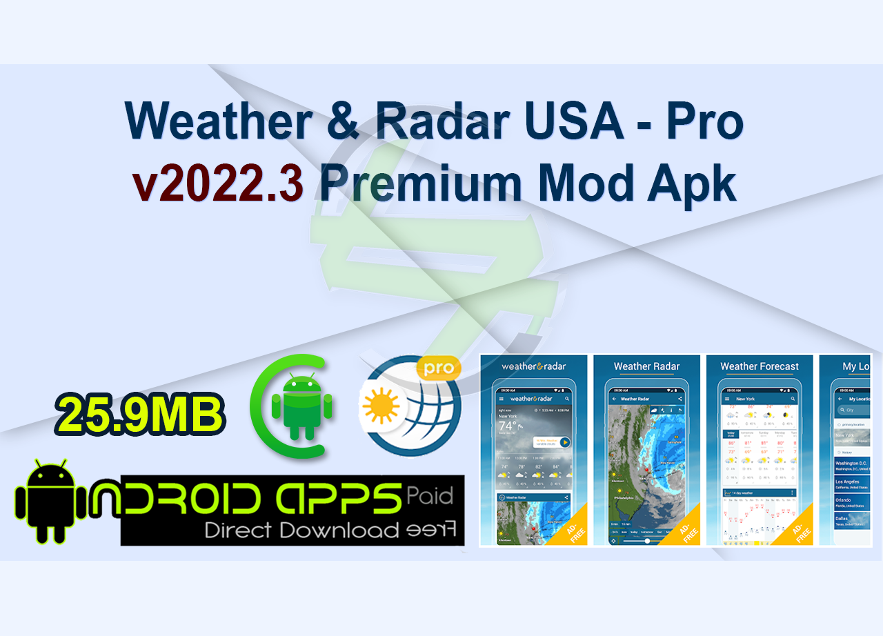 Weather & Radar USA - Pro v2022.3 Premium Mod Apk