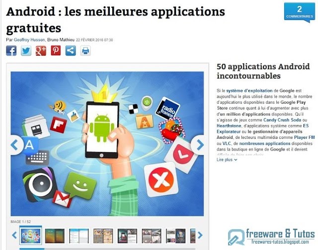 Le site du jour : 50 applications Android incontournables
