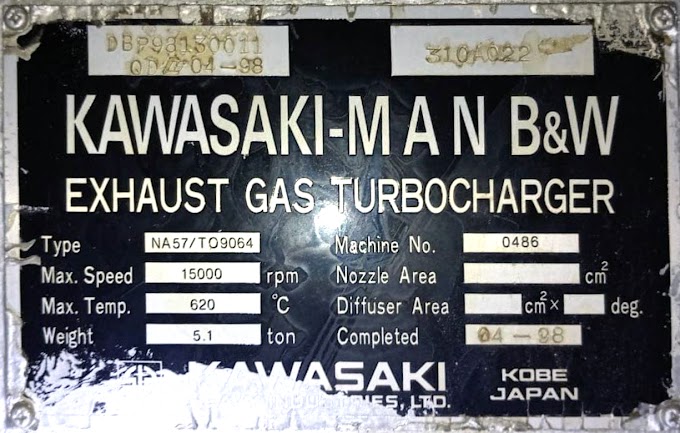 KAWASAKI-MAN B&W NA57/TO9064 TURBOCHARGER