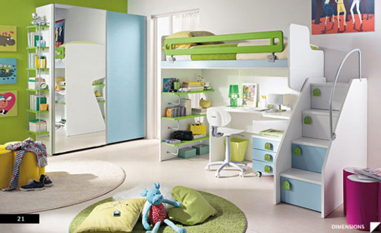 Interior Kamar Tidur Anak Minimalis Modern