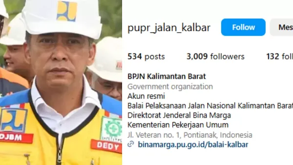 Akun Instagram PUPR Kalbar Hapus Foto Ayah Lady Aurellia Pramesti, Dedy Mandarsyah Disembunyikan?