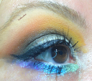 Eye makeup look caramel moon