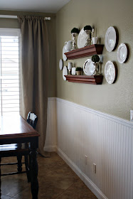 clarendon lane: Beadboard in the dining room.