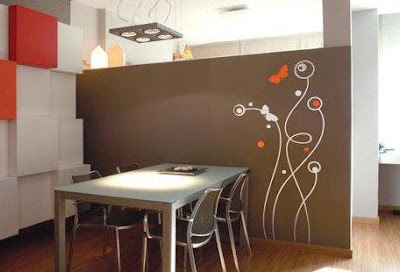 Home wallpaper murals - wall decor, Simply Dining Room wallpaper ideas photos
