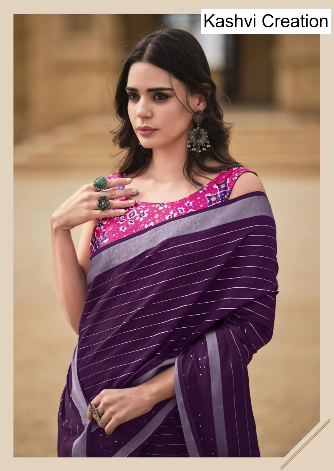 Abhilasha Vol 4 Kashvi Creation Linen Silk Sarees