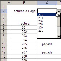 lista desplegable Excel