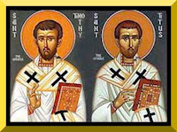 Saints Timothy and Titus - {PD-Art}