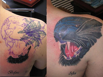 dragon cover up tattoo by Mirek vel Stotker Cover - Up Tattoo Modelleri - 2