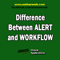 Difference Between ALERT and WORKFLOW, www.askhareesh.com