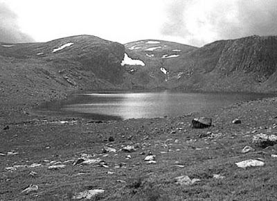 Tarn in the foothills of the mountain of Ben MacDhui.