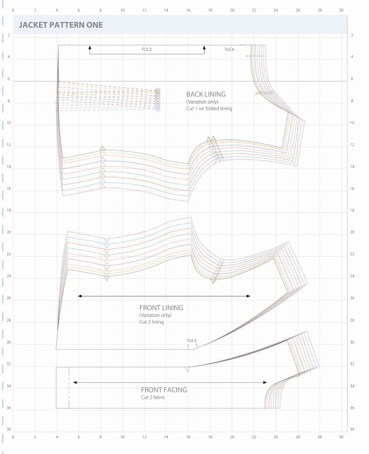 chanel jacket pattern and stitching