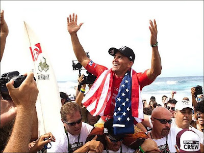 Kelly Slater dez vezes campeão mundial de surfe