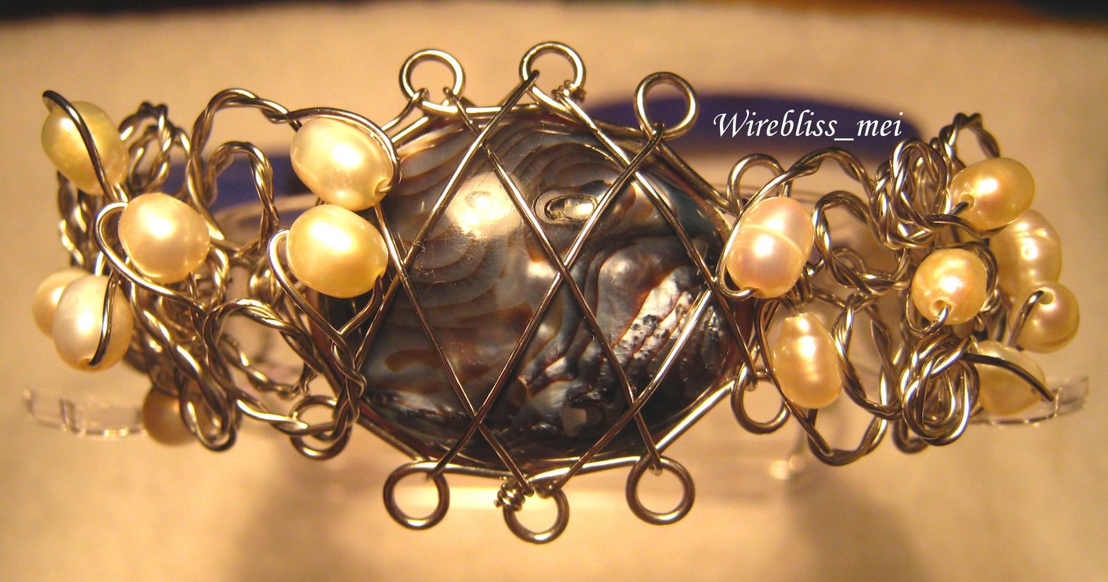 Wire wrapped Shell Brangle