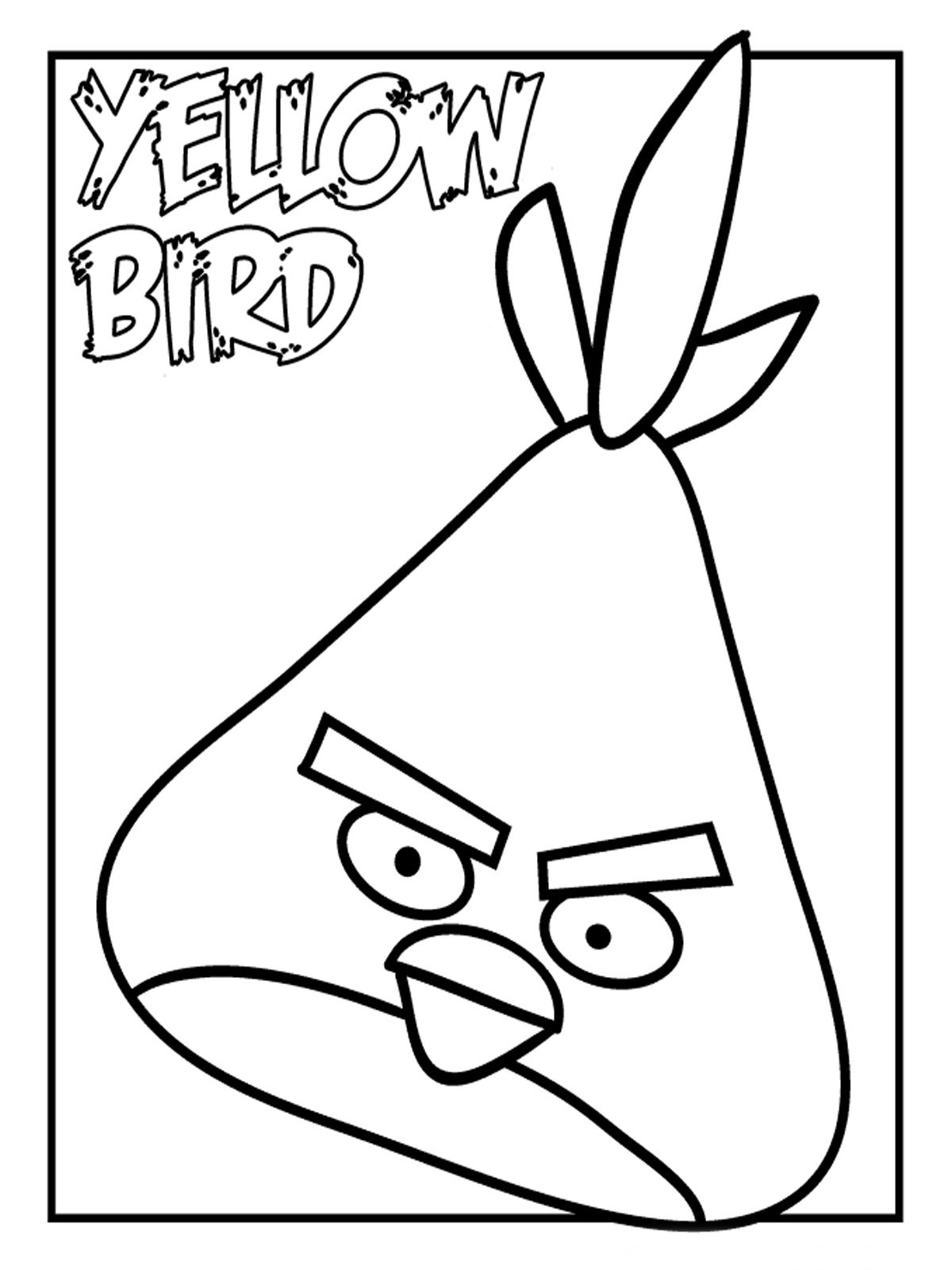 Angry Birds Coloring Pages For Kids  Realistic Coloring Pages