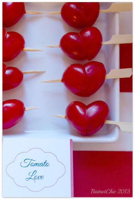 Love is in the Air Party tomato hearts featured in Pizzazzerie from BistrotChic