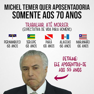 Resultado de imagem para temer aposentadoria